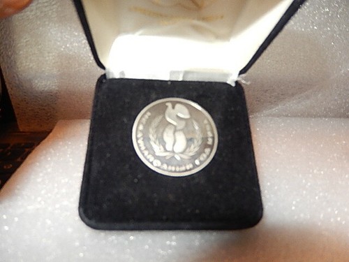 PROOF USSR 1 RUBLE 1986 RUSSIAN SOVIET COIN / INTERNATIONAL YEAR OF PEACE BOXED - Picture 10 of 12