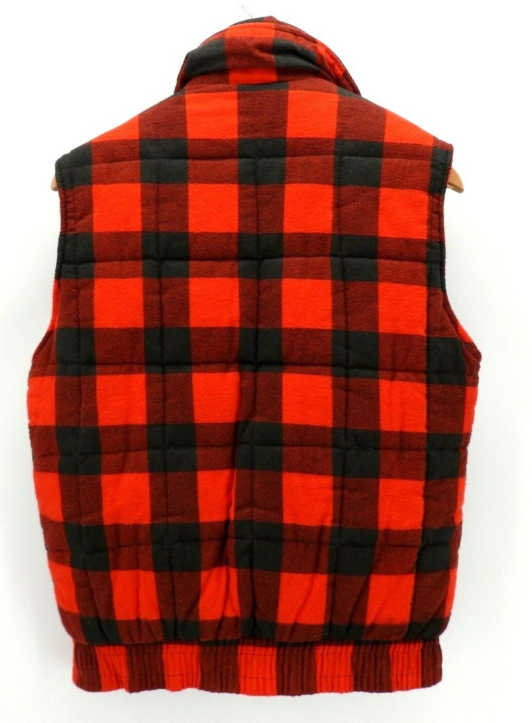 Vintage 80's Greatland Men's Vest Flannel Red Bla… - image 3