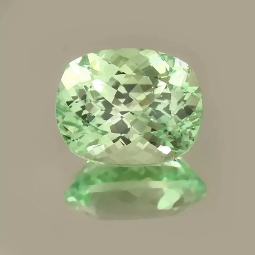 Perfetto 7,00+ CT naturale Ceylon verde parti zaffiro cuscino taglio pietra preziosa sciolta - Foto 4 di 7