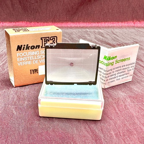 NEUWERTIG NIKON F3 Type R RED DOT Focusing Screen mit "Box", Case & Insert UNBENUTZT NEUWERTIG - Bild 5 von 8