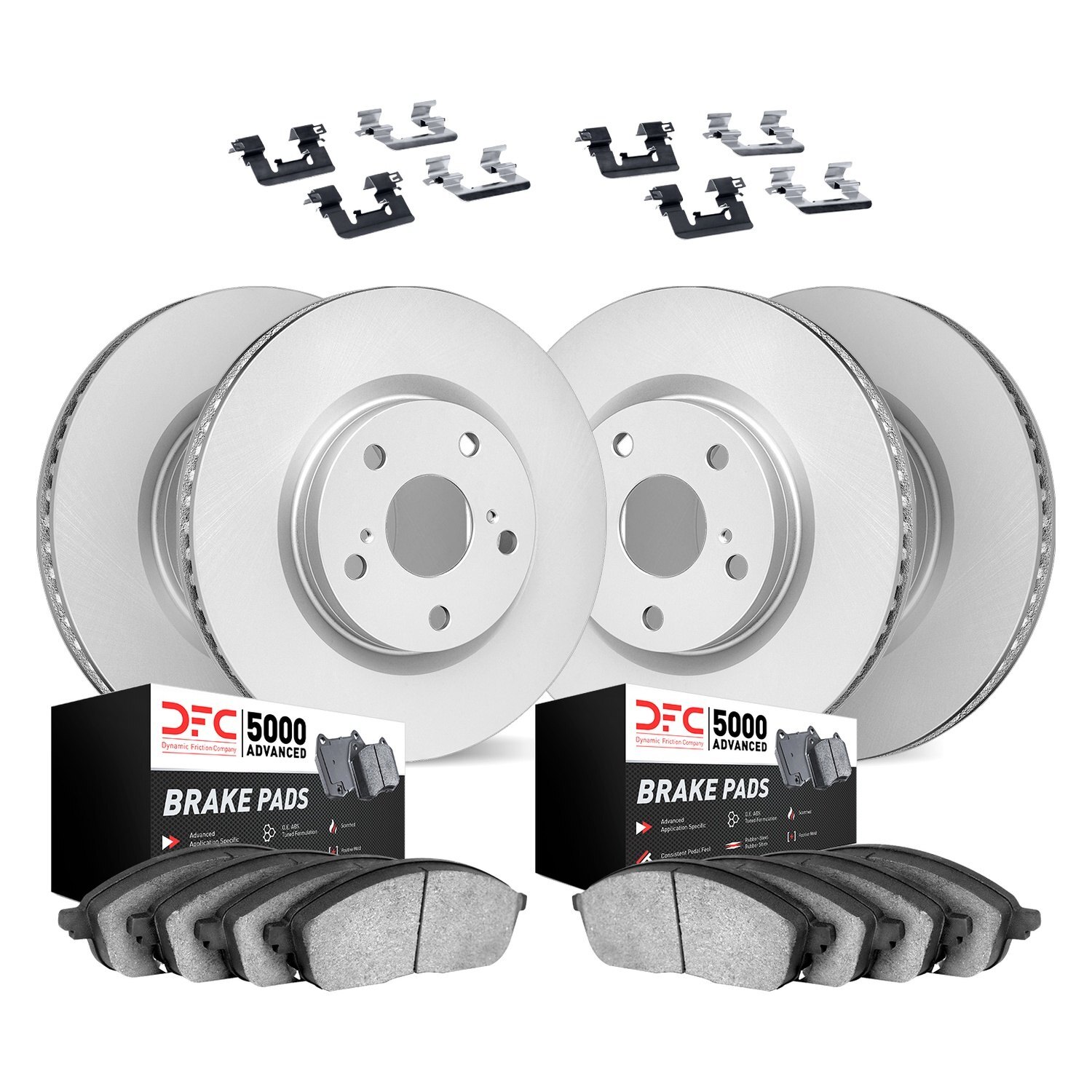 For BMW 528i 2011 DFC 4514-31058 GEO-KIT 5000+ Plain Front & Rear Brake Kit