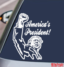 AMERICA'S PRESIDENT DONALD J TRUMP Vinyl Decal Sticker Car 2024 VANCE USA FIGHT