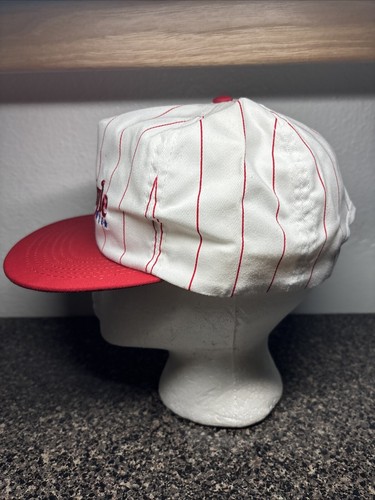 Vintage Spartan Old Style Bier Rot Nadelstreifen Snapback Mütze Kappe Neu aus altem Lagerbestand - Bild 2 von 6