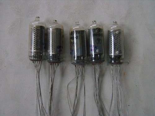 6 unidades de tubo Nixie de neón vintage IN-19A IN-19B IN-19V tubos NOS 6 unidades de tubo Nixie de neón vintage IN-19A IN-19B IN-19V tubos NOS