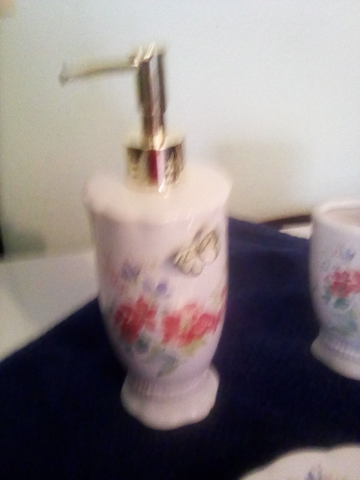 Floral bathroom accessories set | eBay