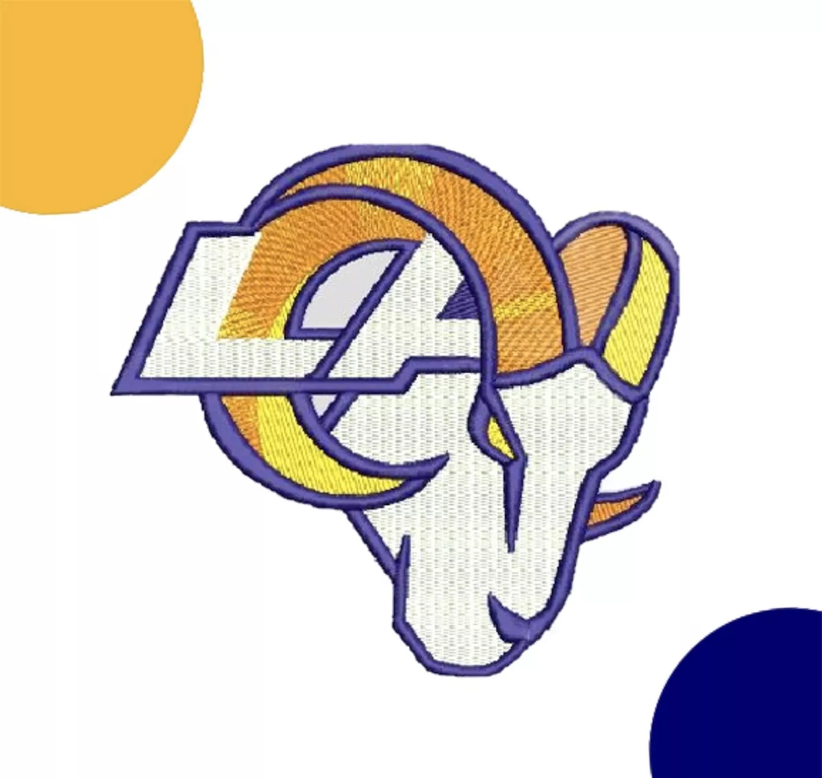 LA Rams Patch Rams Iron on Decal Sew on Patch Los Angeles