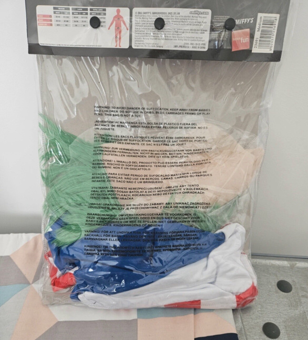 Keith Flint The Prodigy Firestarter Fancy Dress Costume 90s 1990s Punk