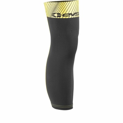EVS TUG - Kniebandage Ärmel (schwarz/Hi-Viz gelb Größe Xsmall