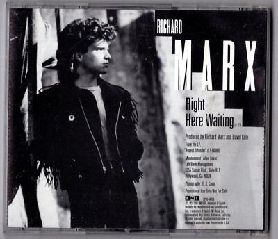 Richard Marx 1-track Promo-CD RIGHT HERE WAITING 1989 USA # DPRO 04358 near mint