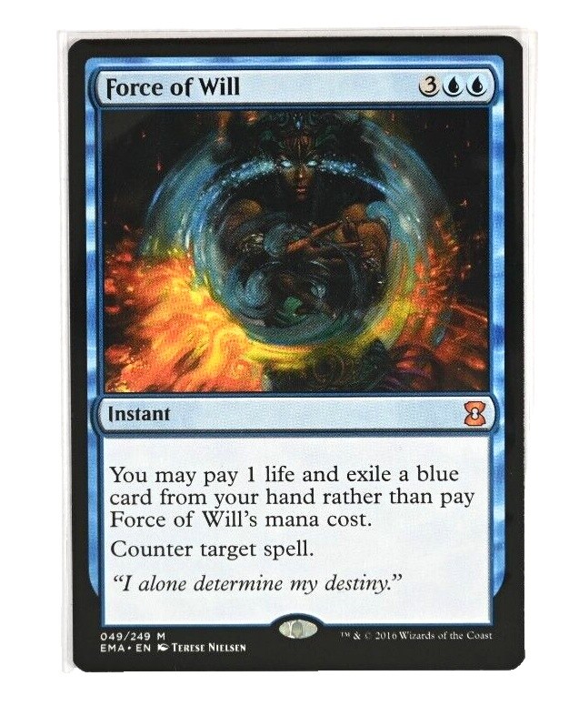 PSA8 意志の力 forceofwill TereseNielsen Foil Force of Will Eternal Masters Foil for sale online | eBay
