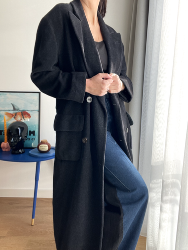 Escada luxury winter coat in alpaca and wool blend size M/L - Picture 6 of 17