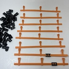 8 Side Rail Orange Barrier for FAST LANE LONG BRIDGE CHALLENGER SLOT CAR TRACK