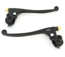Suzuki Motorcycle Lever Perch Set w/ Mirror Mounts - Clutch + Drum Brake 7/8"
