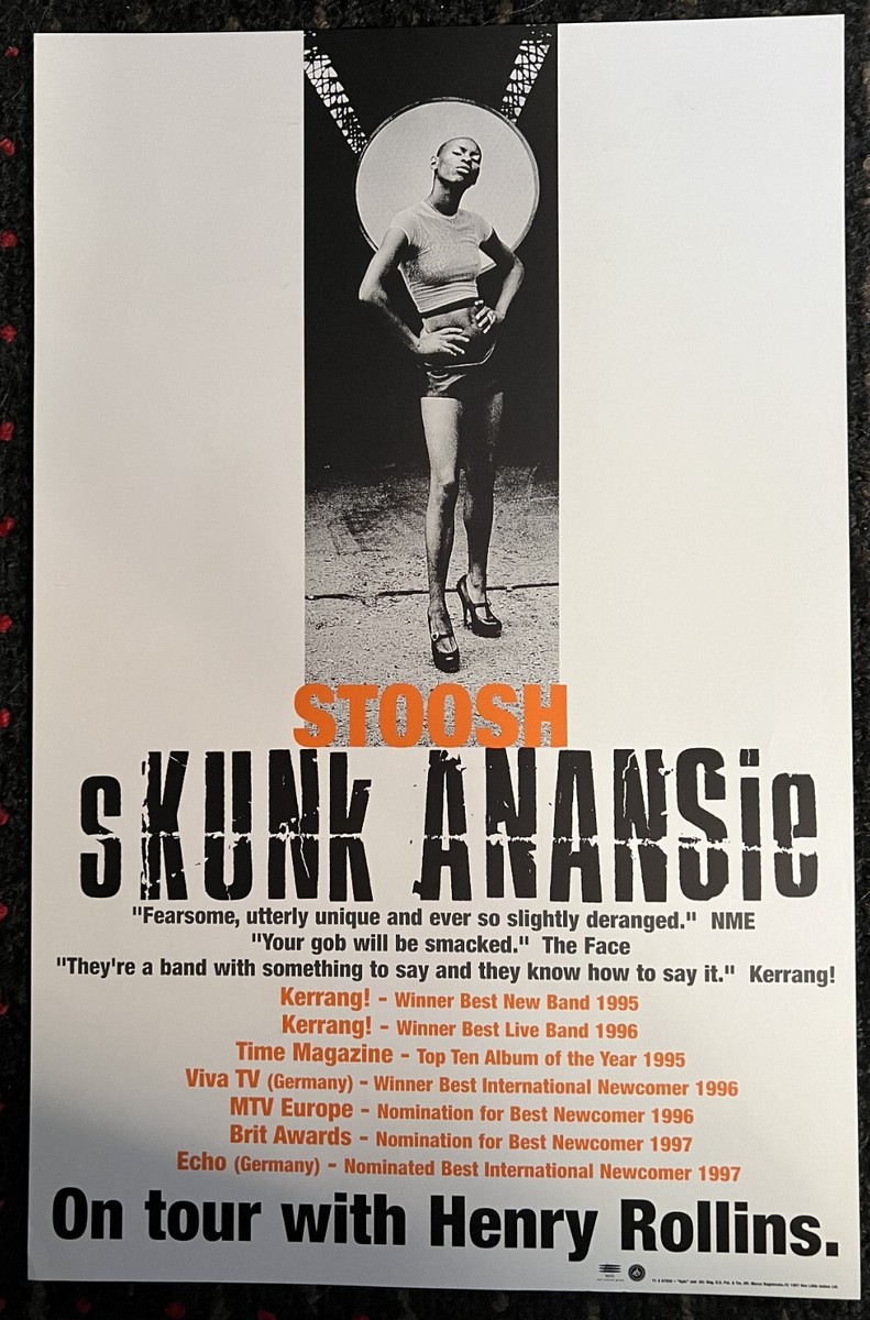 SKUNK ANANSIE Stoosh 11x17 record store promo poster 2sided 1996
