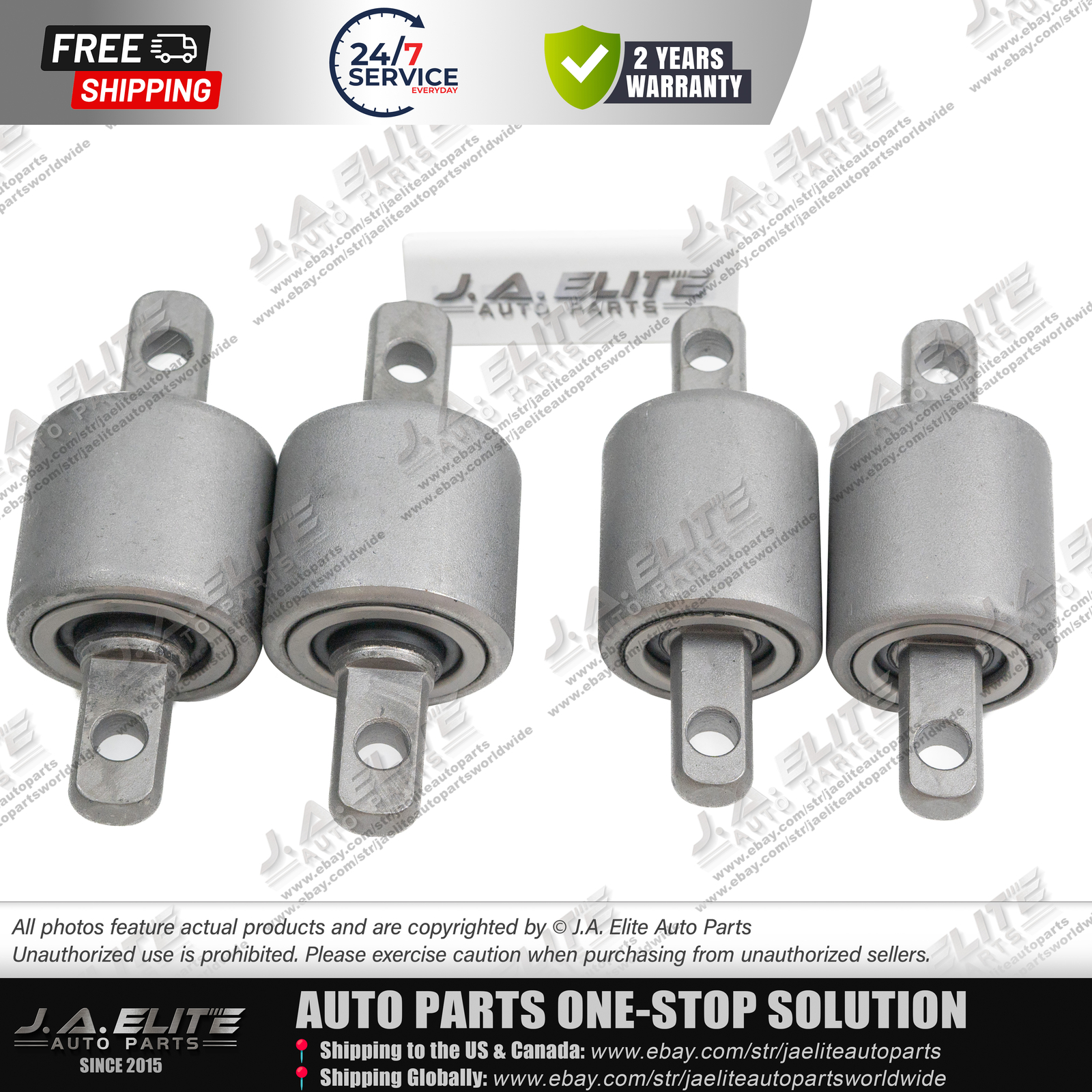 4pcs Rear Lower Control Arm Bushing (Small & Large) for Ferrari 458 488 F12 FF