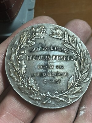 MORLON, belle médaille en bronze education physique, Morlon, Dubois MORLON, belle médaille en bronze education physique, Morlon, Dubois