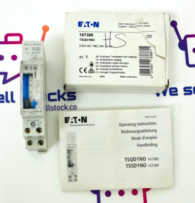 EATON TSQD1NO Analogue Time Switch 167388