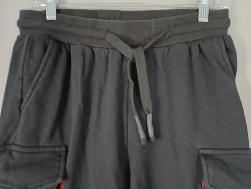 Tunnel Base Style Adult Medium Cargo Sweatpants Black Red Camo I Had Such Us - Picture 2 of 16