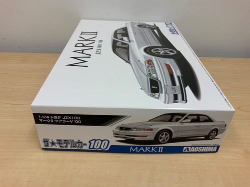 Aoshima 1/24 JZX 100 Mark II Unassembled Model Kit Read - Picture 5 of 6