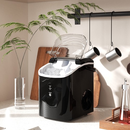 YUKOOL Macchina per il Ghiaccio da Scrivania, Portatile, 34Lbs/24H, Cubetti di Ghiaccio Masticabili,Autopulente - Foto 9 di 63