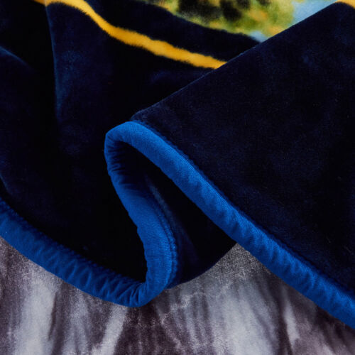 Heavy Korean Mink Fleece Blanket 2 Ply Reversible Silky Soft Winter Bed Blankets - Picture 100 of 168