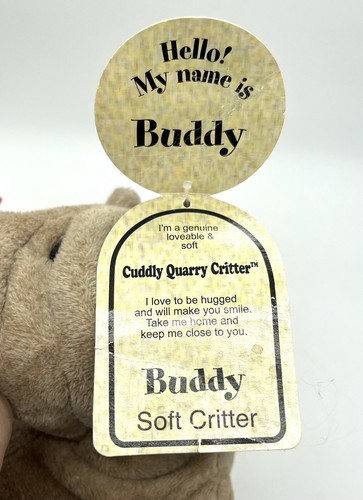VTG 2003 Cuddly Quarry Critters Buddy Bear Medium Plush Stuffed Animal PL42408 - Picture 5 of 10