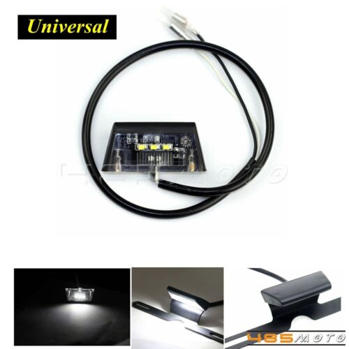 Motorcycle Car 3 LED's License Plate Light Universal For Honda Suzuki Yamaha 12V - Afbeelding 1 van 10