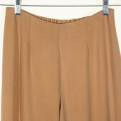 Pantalones Monterey Bay para mujer talla 8 pierna ancha tacto chamise beige cremallera lateral - Imagen 2 de 9