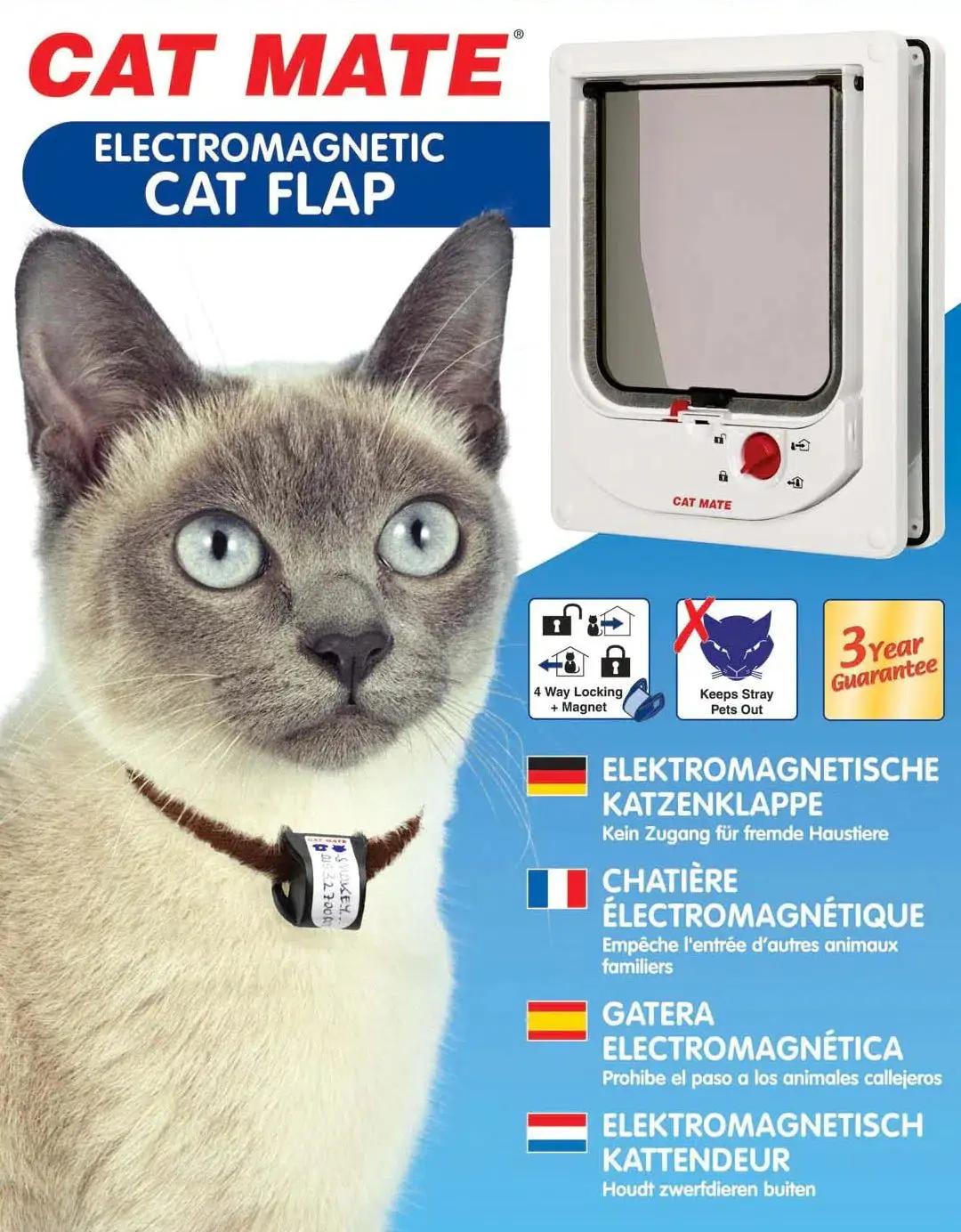 Cat Mate Cat Flap, White eBay