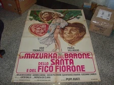 LA MAZURKA DEL BARONE DELLA SANTA E DEL FICO FIORONE manifesto 2F originale 1974