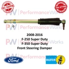 Bilstein B8 5100 Front Steering Stabilizer Damper For 08-16 F-250 & F-350 SD 4WD
