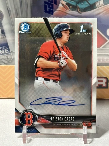 2018 Bowman Chrome 1st Draft #CDA-TC Triston Casas - Prospect Auto Red Sox RC