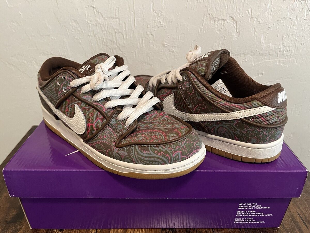 Nike SB Dunk Low Pro Paisley Brown Size 7.5 | eBay Nike SB Dunk Low Pro Paisley Brown Size 7.5 | eBay