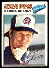 1977 TOPPS DARREL CHANEY . ATLANTA BRAVES #384