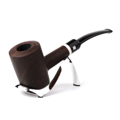 Poker Tobacco Pipe Bent Stem Smoking Pipe Ebony Wood Sitter Pipe 10 Free Tools