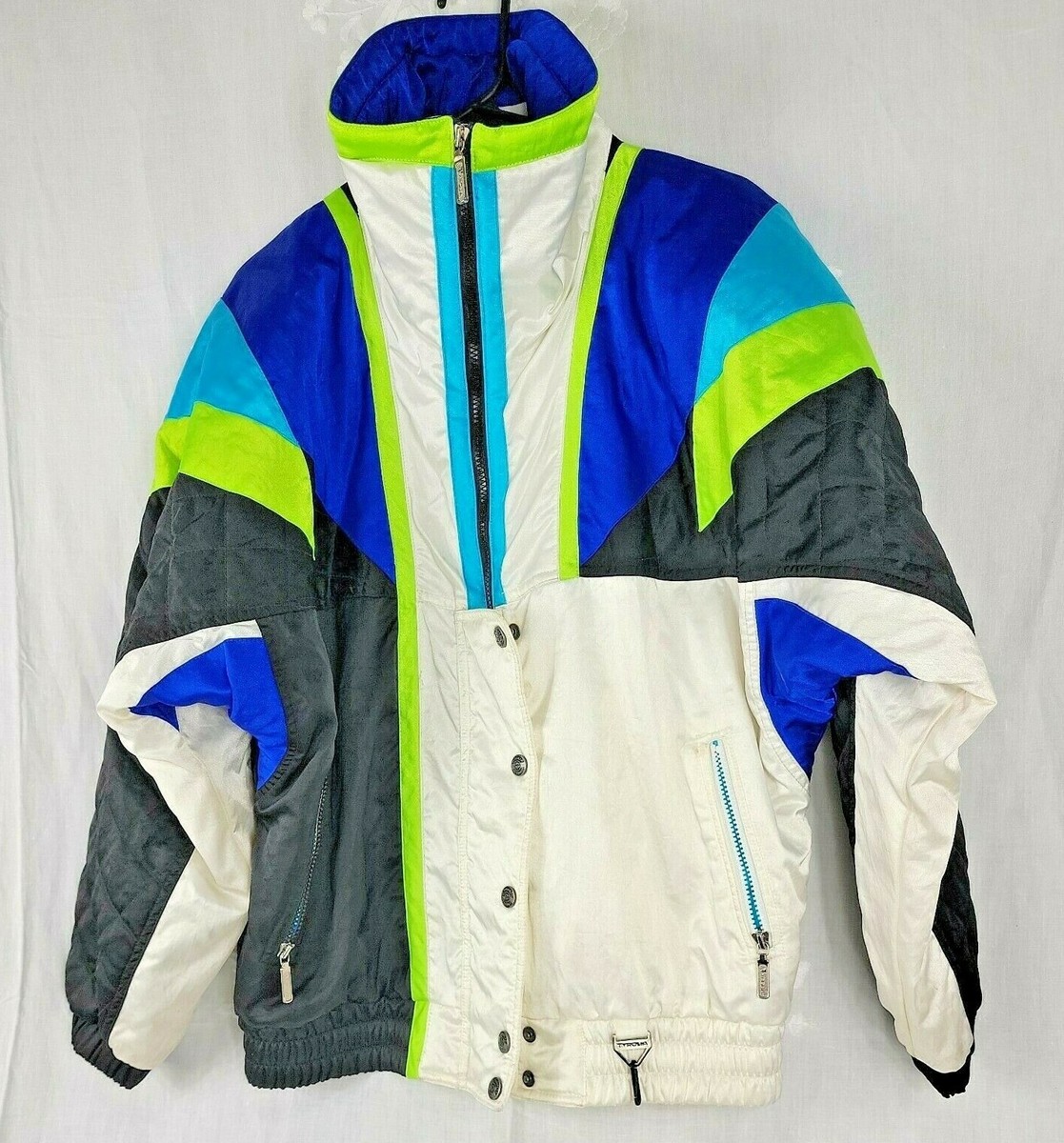ジャケット・アウター vintage tyrol jacket Vintage Tyrolia by Head Ski Jacket Womens Size 12 White Blue