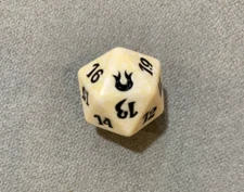 MTG Magic Born Of The Gods White Promo Spin Down Life Counter d20 Fat Bundle Die