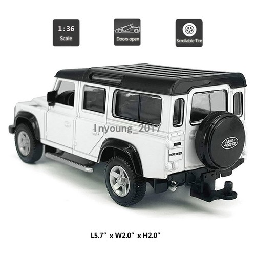 1:36 Land Rover Defender with Horse Trailer Toys Set Diecast Model Toy Vehicles - Picture 3 of 21