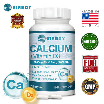 Calcium Vitamin D3 1200mg - Starke Knochen-   Muskelunterstützung