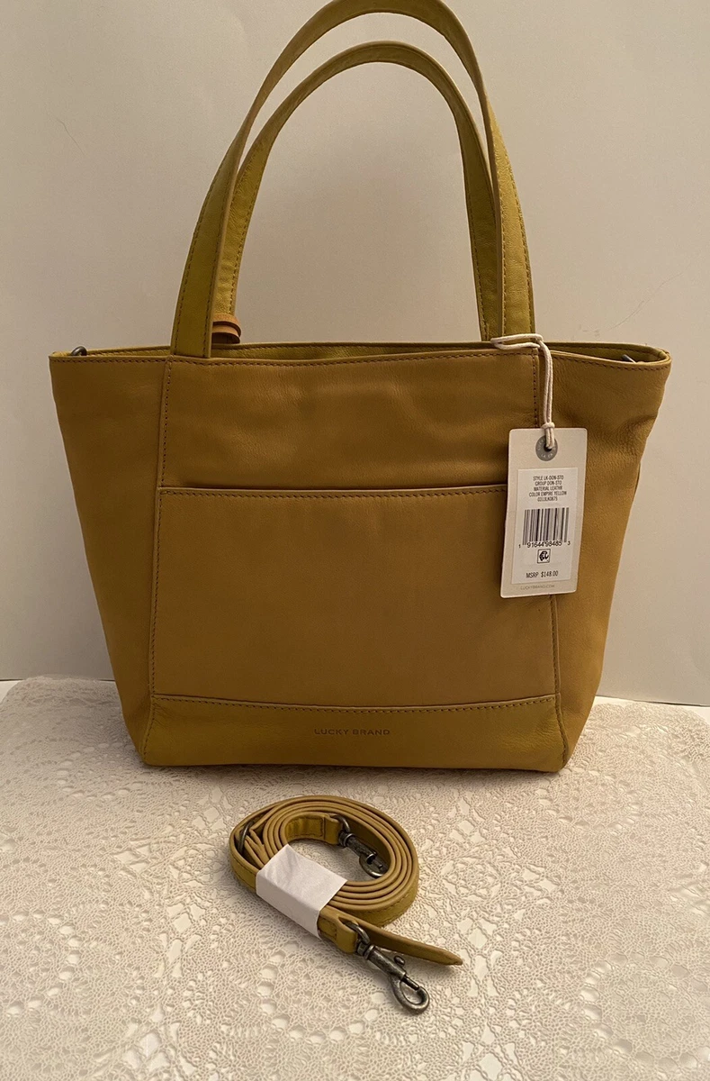 Lucky brand don leather tote clearance