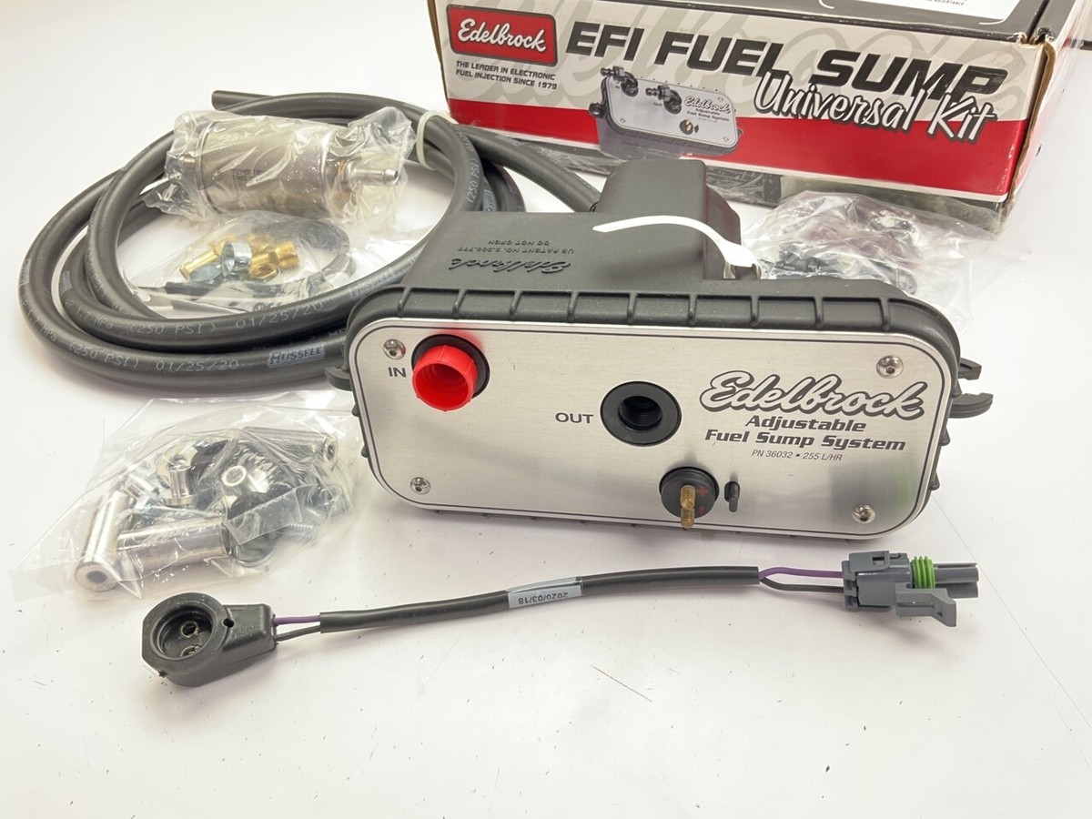 Edelbrock Universal EFI Fuel Sump Tank Kit 67GPH 35-90psi Edelbrock Universal EFI Fuel Sump Tank Kit 67GPH 35-90psi