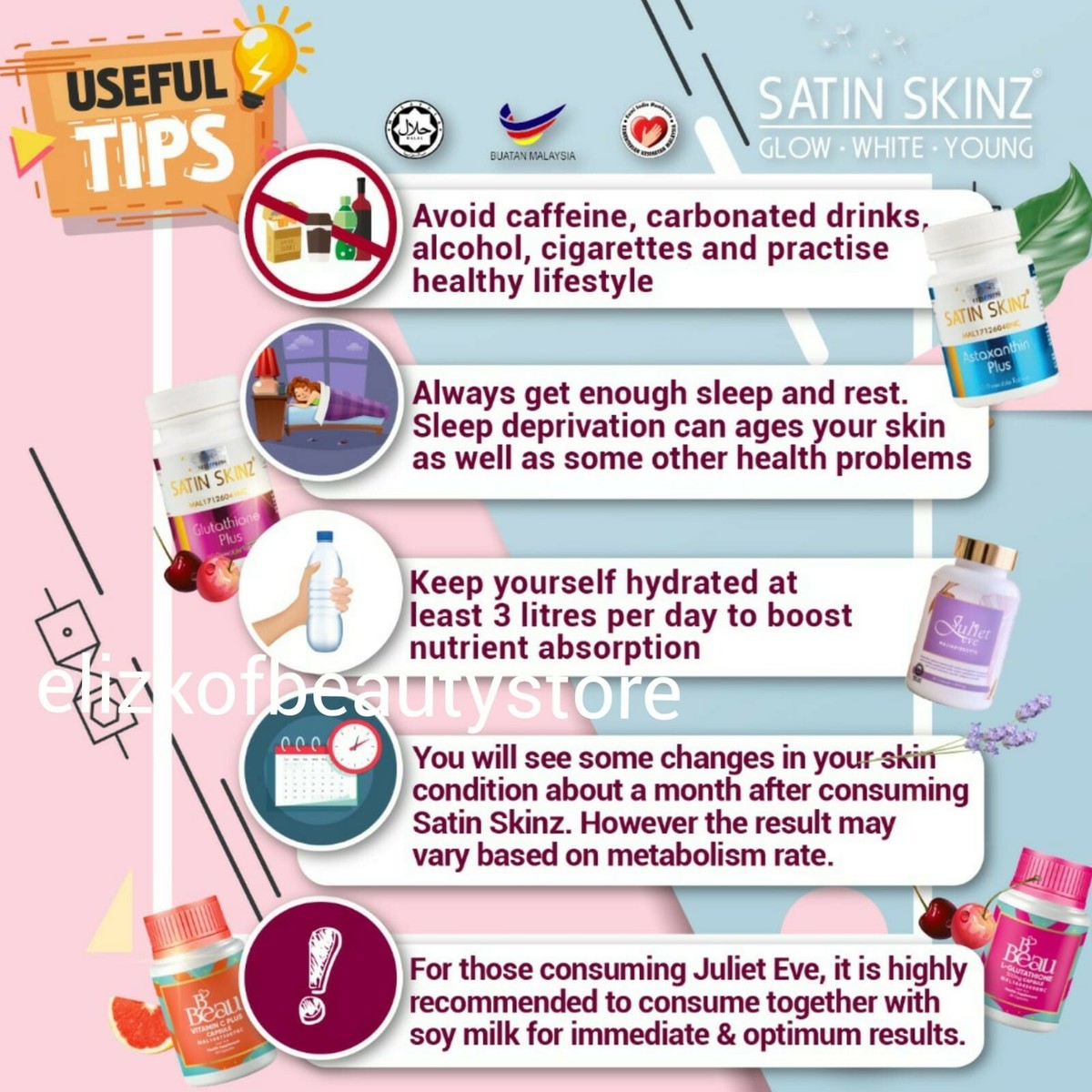 satin skinz glutathione pills, 2 in one pack Skin Whitening Supplement | eBay satin skinz glutathione pills, 2 in one pack Skin Whitening Supplement | eBay