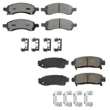 Akebono ProACT Front & Rear Ceramic Brake Pads Kit for Buick Chevrolet GMC Saab