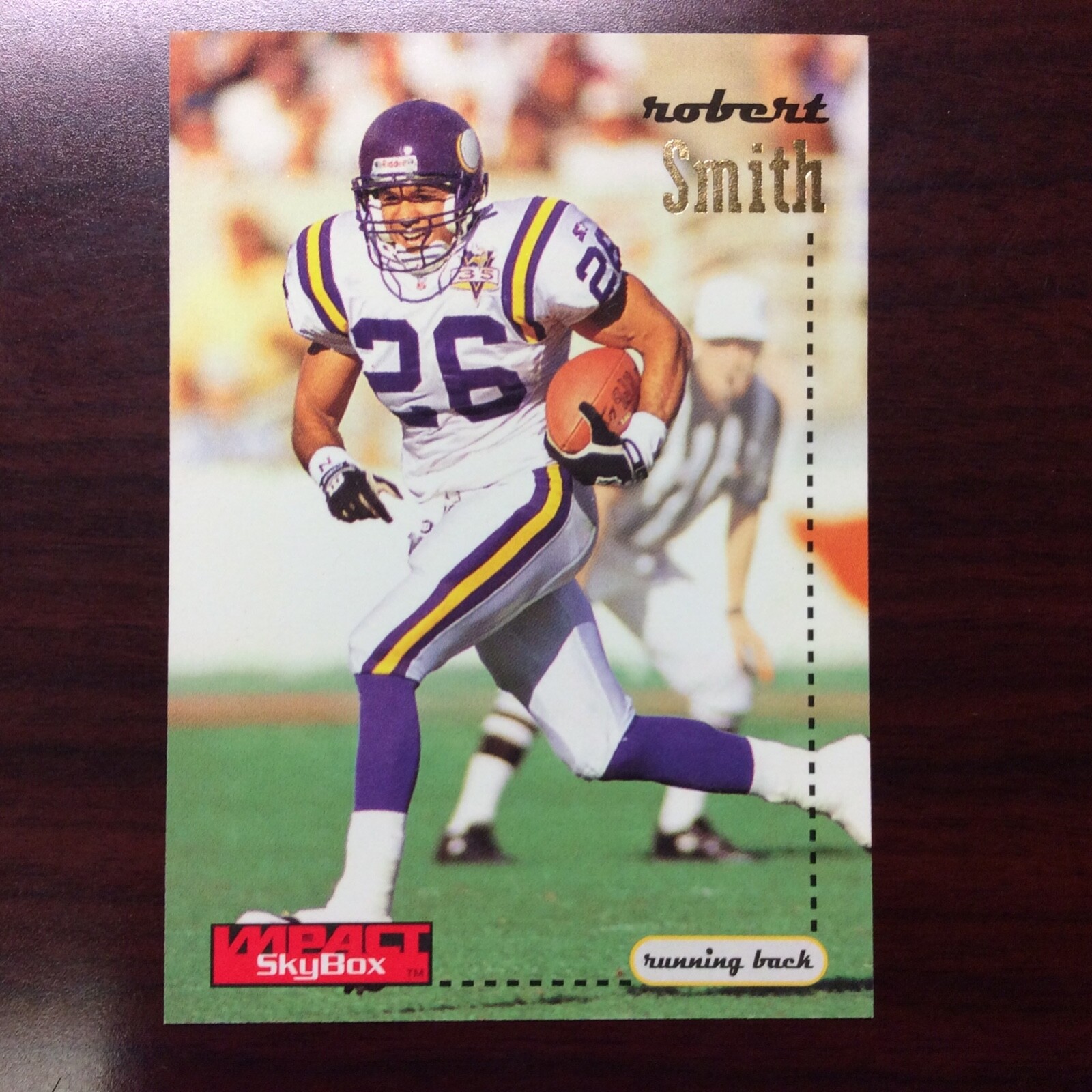1996 SkyBox Impact Football Card #82 Robert Smith Minnesota Vikings