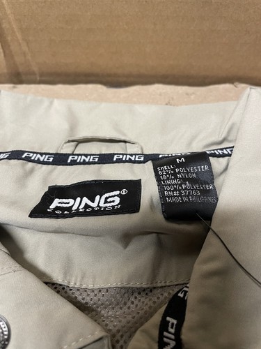 PING Windbreaker Shirt Jacket Mens Mens Canvas Golf Pullover Half Zip Light - Picture 7 of 14