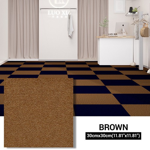 1-100pcs Self Adhesive Carpet Tiles Peel and Stick Floor Plank Mat Non-Slip - Picture 4 of 24