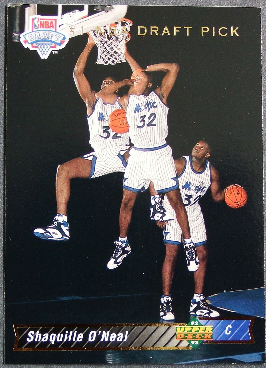 Shaquille O'Neal Rookie Upper Deck 92-93 #1 NBA Draft Pick