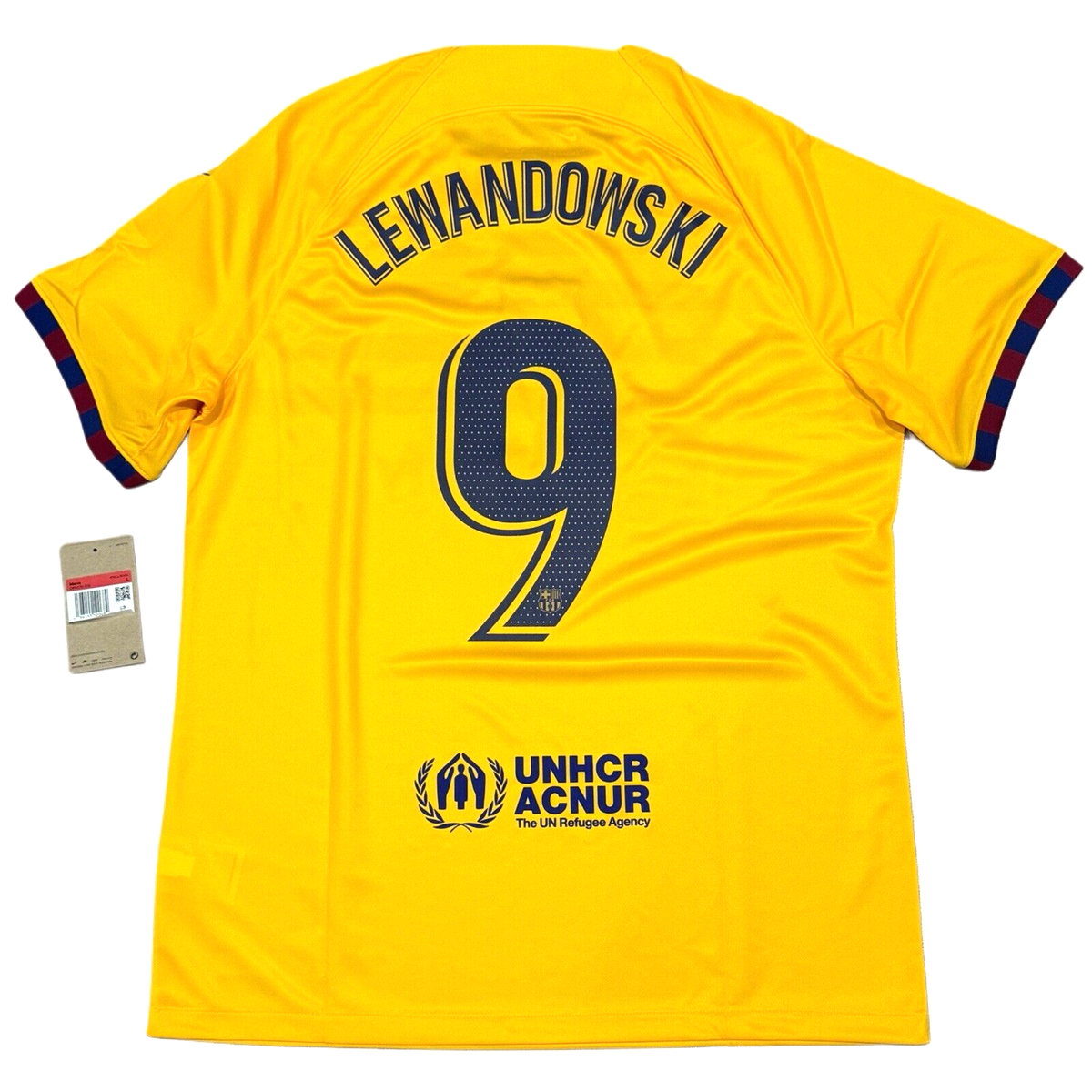 2022/23 Barcelona Fourth Jersey #9 Lewandowski Large Nike La