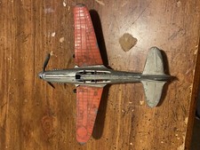Hubley WW2 U.S. Army Air Forces Curtiss P-40 Warhawk Fighter Plane toy metal old