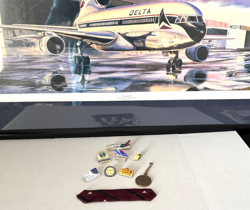 LOTTO DI 8 SPILLE DA BAVERO DELTA AIR LINES E 1 ARTICOLO UNIFORME (TTL: 9 ARTICOLI) - Foto 14 di 14